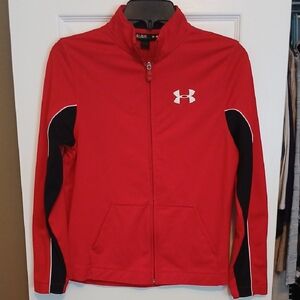 Under Armour Kids Red and Black Performance Jacket